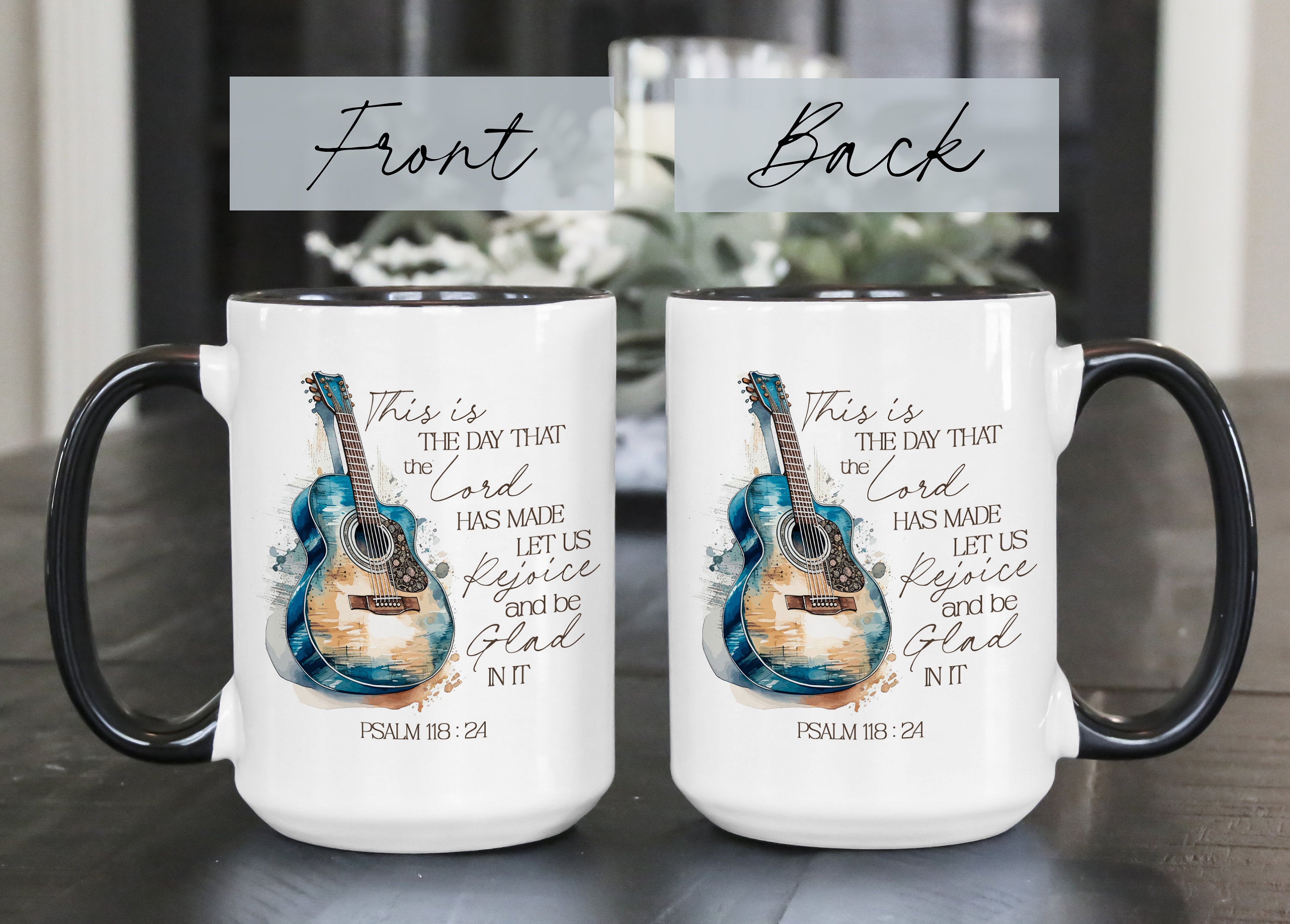 This is the day the Lord Mug, Christian Coffee Mug, Christian gift mug, Bible Quote Cup, Religious Gift, Bible quote Gift mug, Psalm 118:24