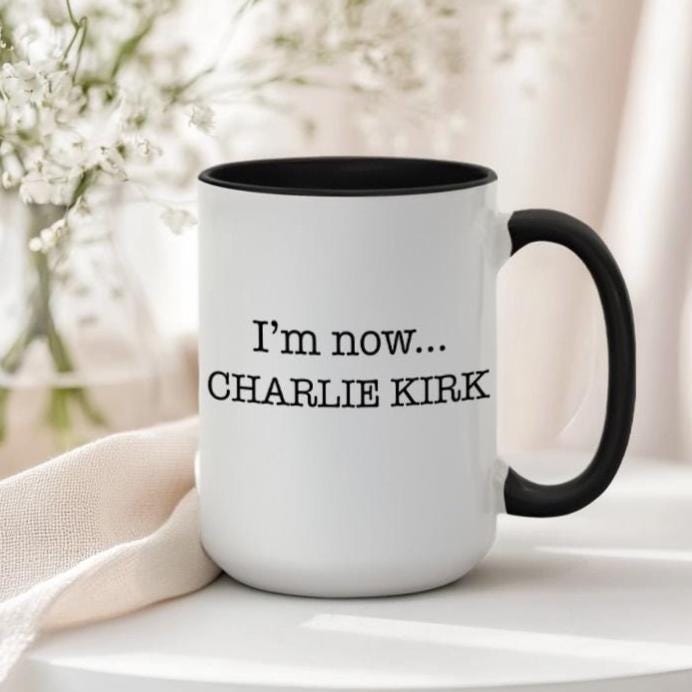 Charlie Kirk Quote Mug: Minimalist Statement Ceramic Drinkware
