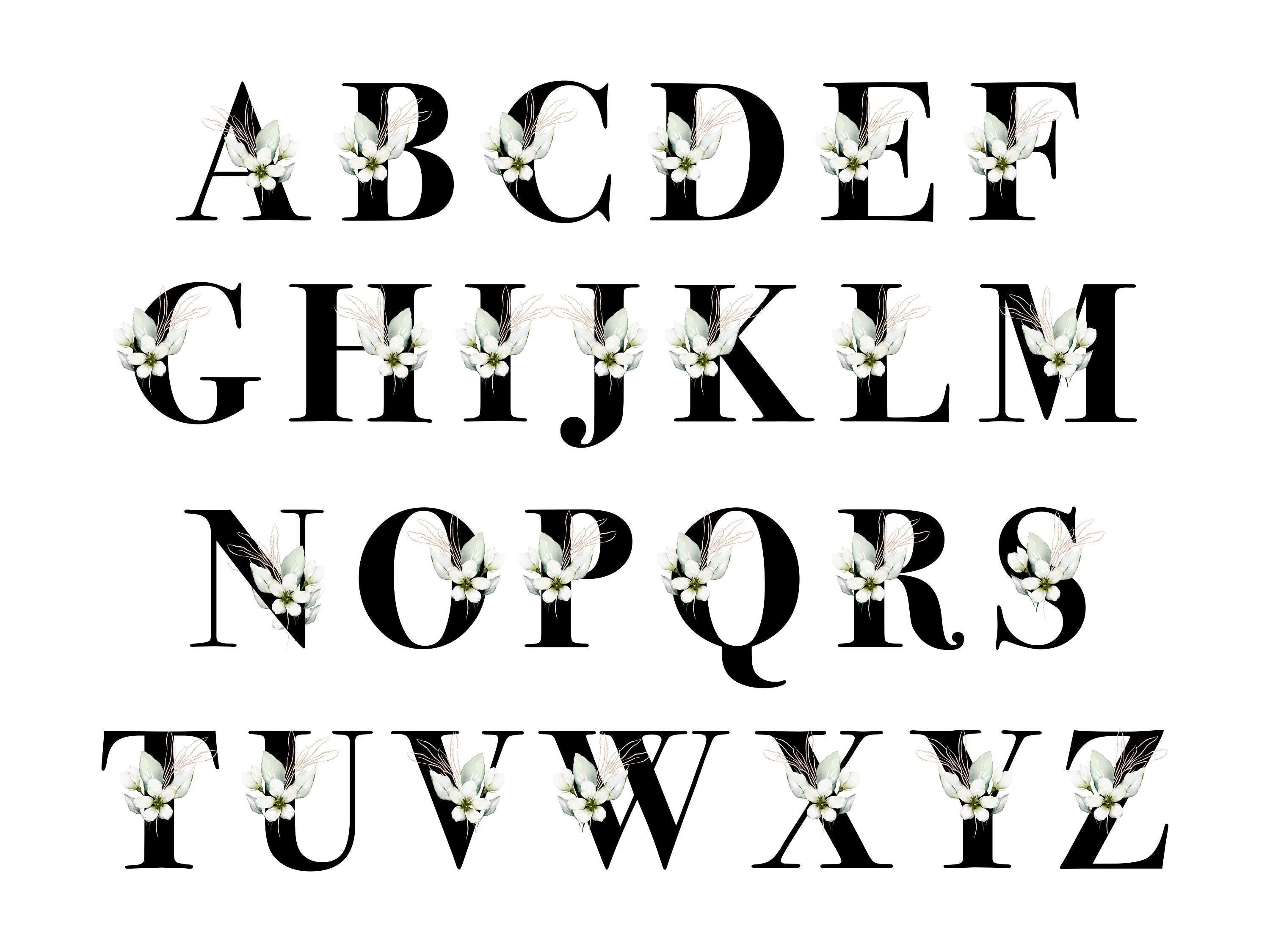 Personalized Floral Monogram Mug: Soft Green Leaf Design