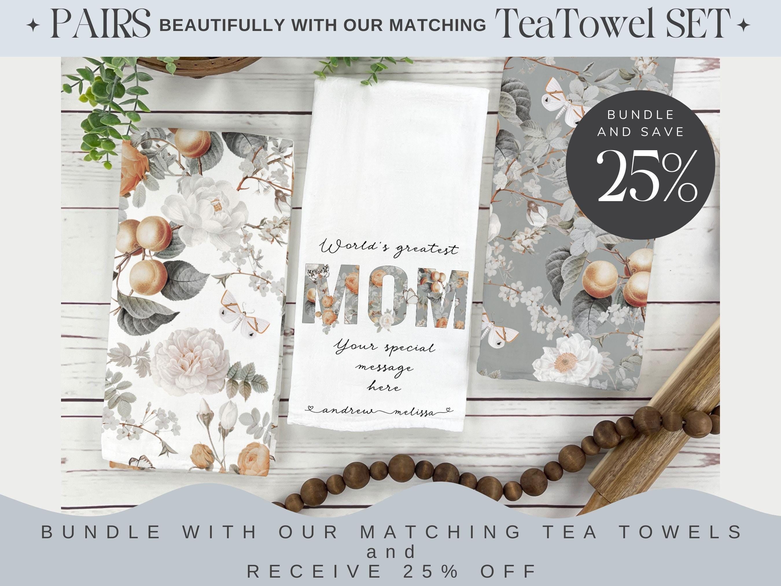 World’s Greatest Mom Mug with Gift Box – Personalized Coffee Mug with Kids’ Names, Floral Mother’s Day Gift, Birthday Gift for Mom