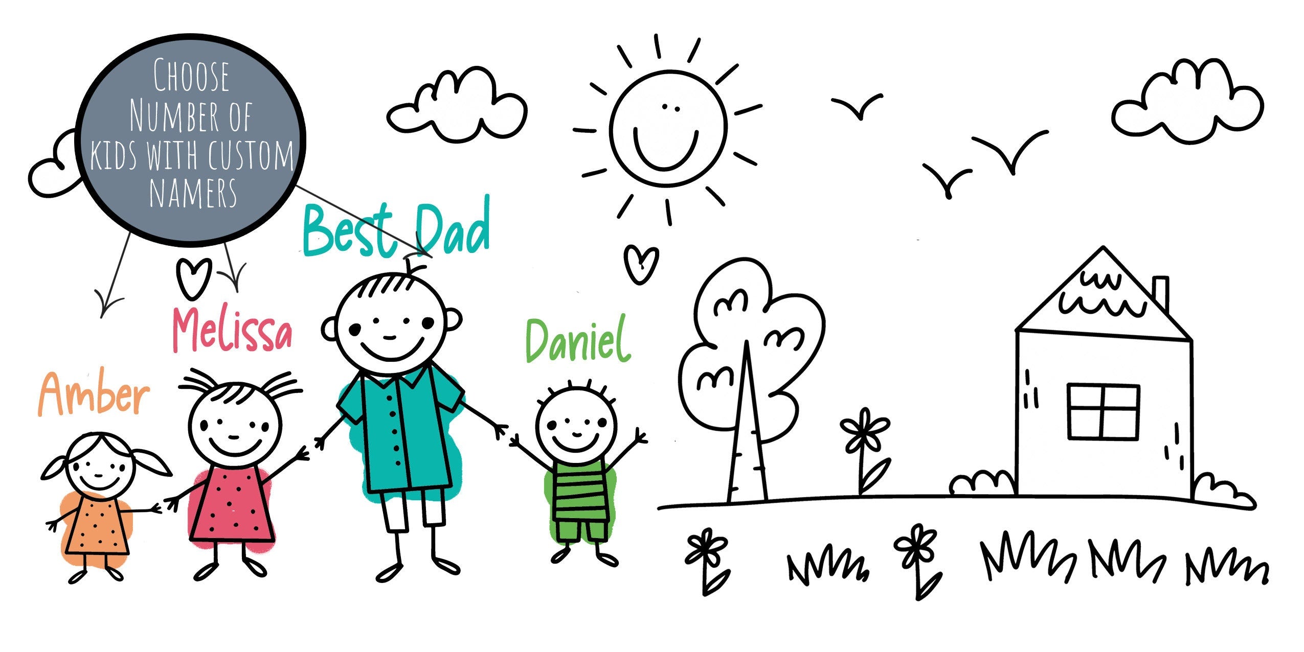 Personalized Father's mug, Best dad mug, Fathers day Gift mug, Custom mug for dad, Dad with kids mug, Custom Father mug, Men mug, Coffee Mug