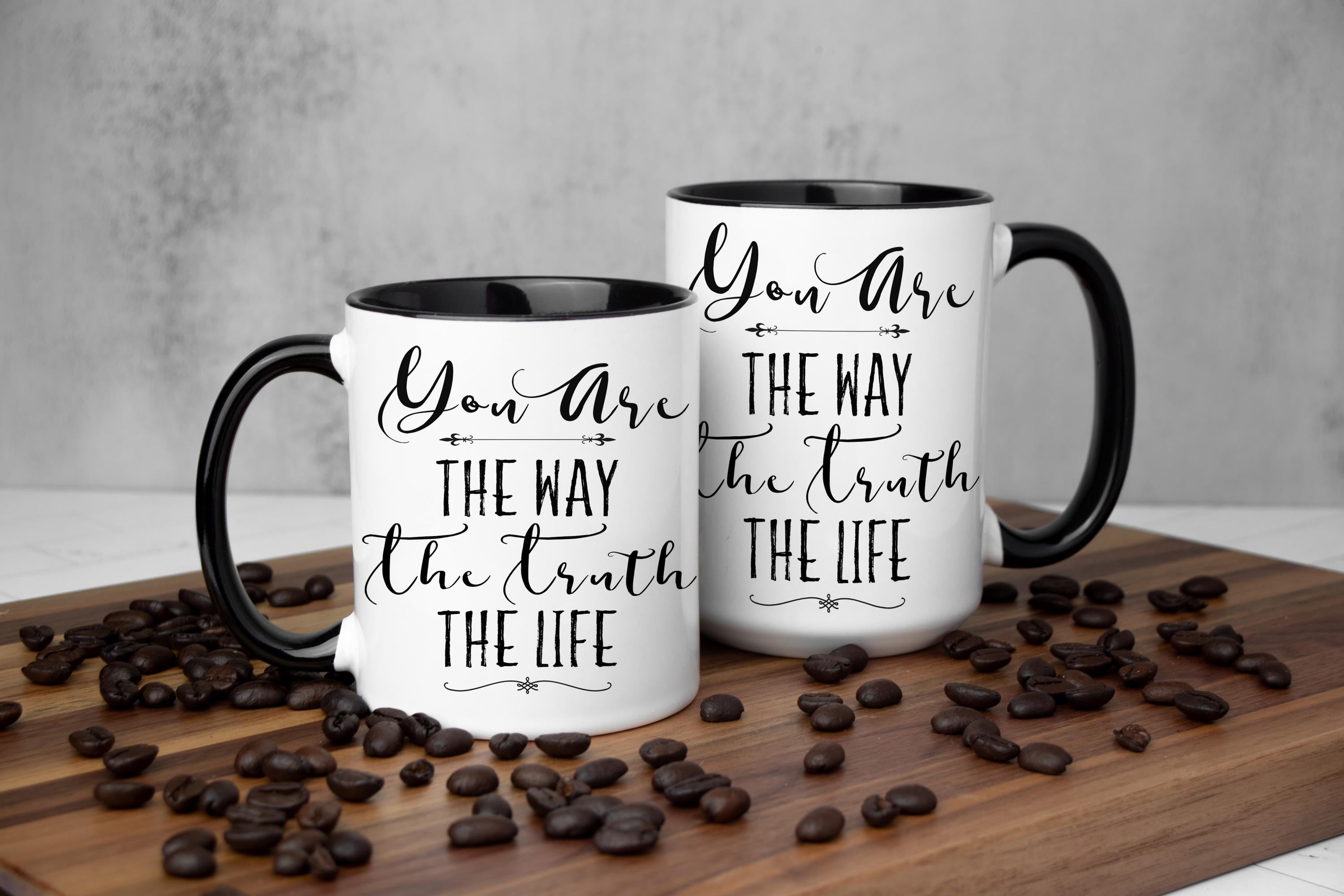John 14:6 Christian Coffee Mug - Religious Gift, Multiple Sizes & Colors Available (Giftbox Included)