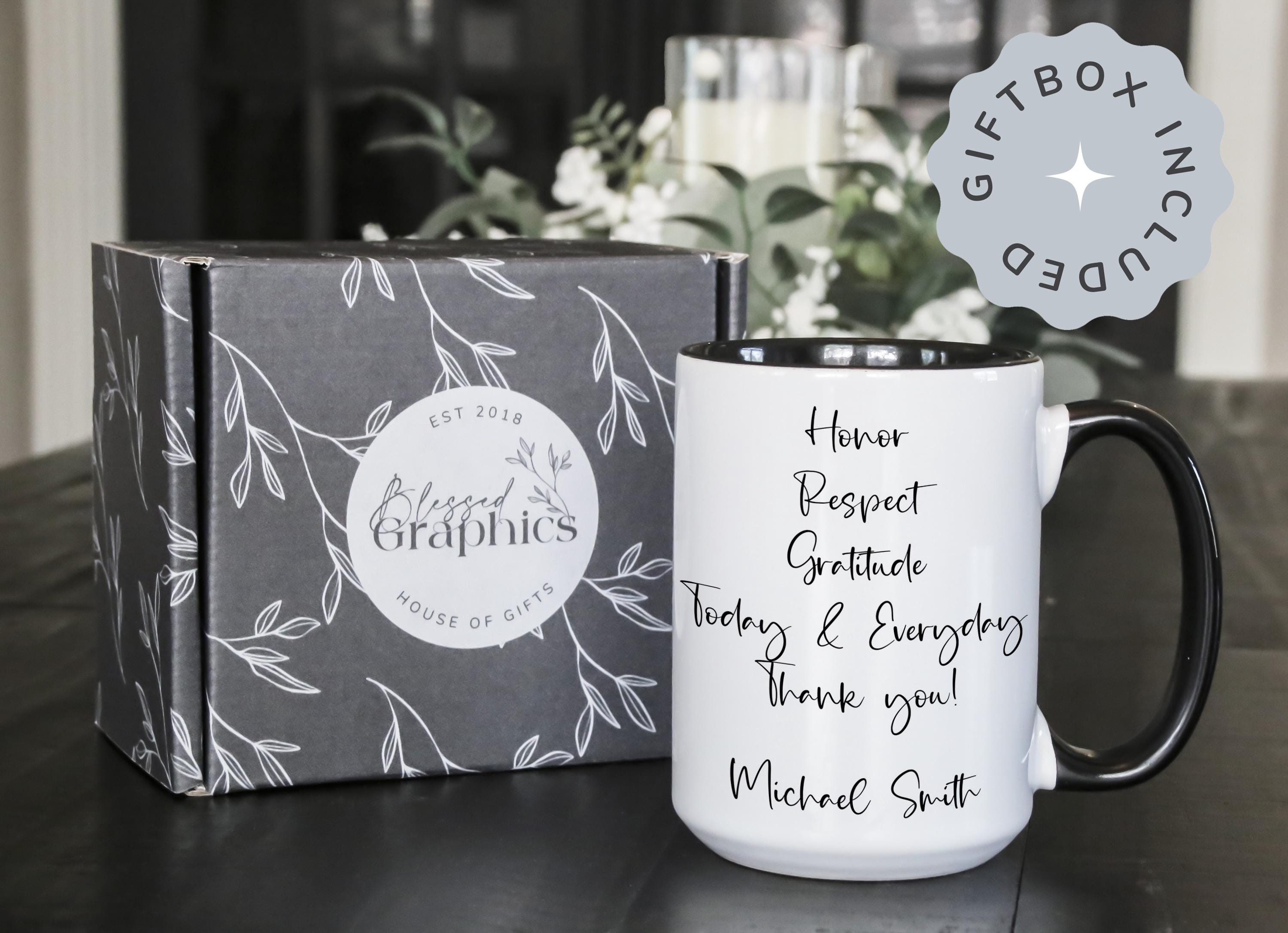 Personalized Veteran's Day Mug: American Flag Gift