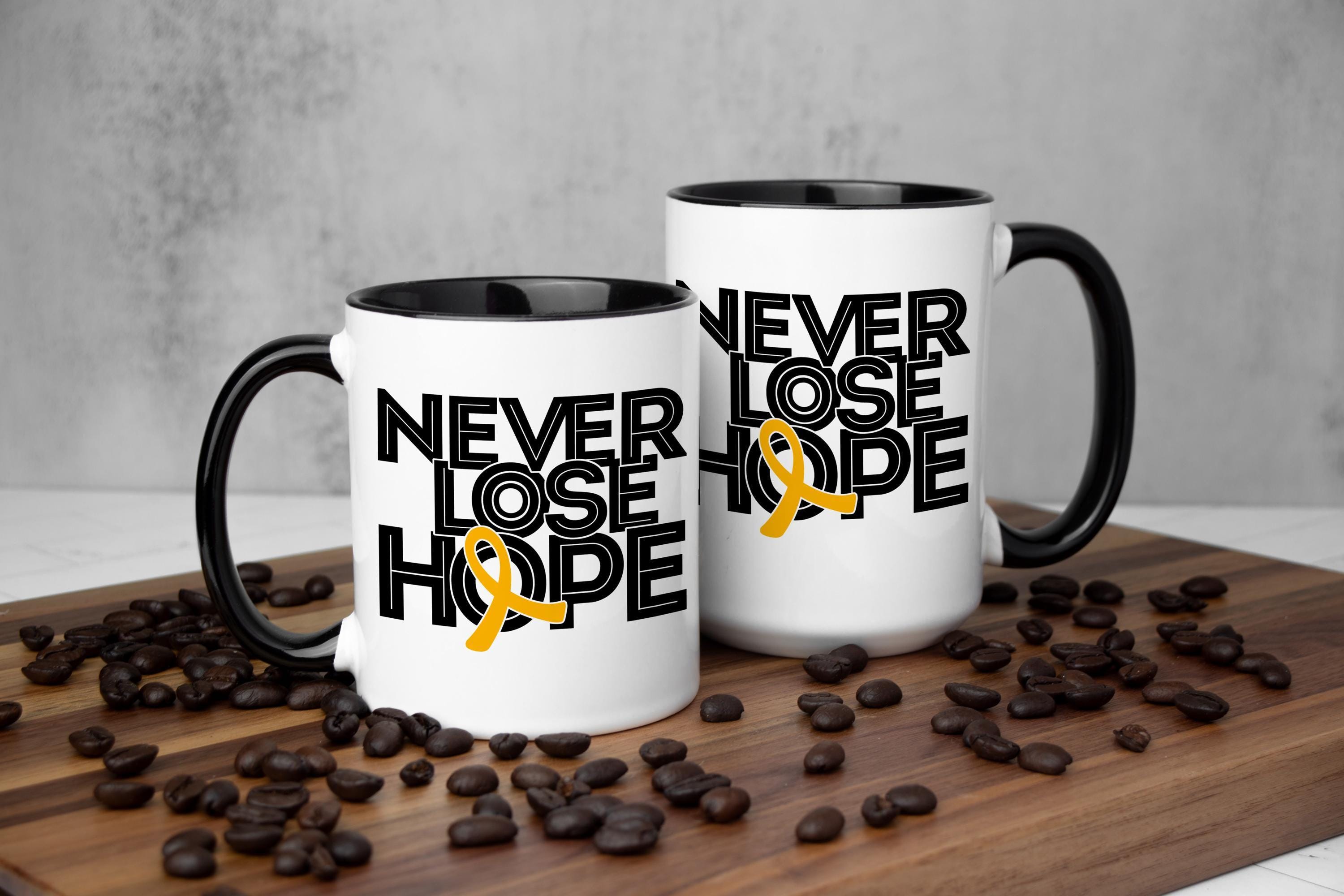 Spina Bifida Awareness Coffee Mug: Never Lose Hope, Special Needs Gift