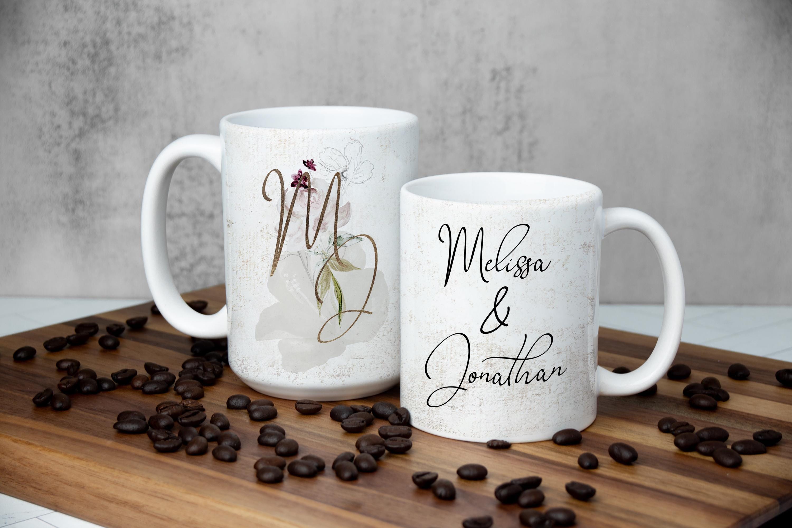 Personalized Wedding Coffee Mug: Custom Couple Gift