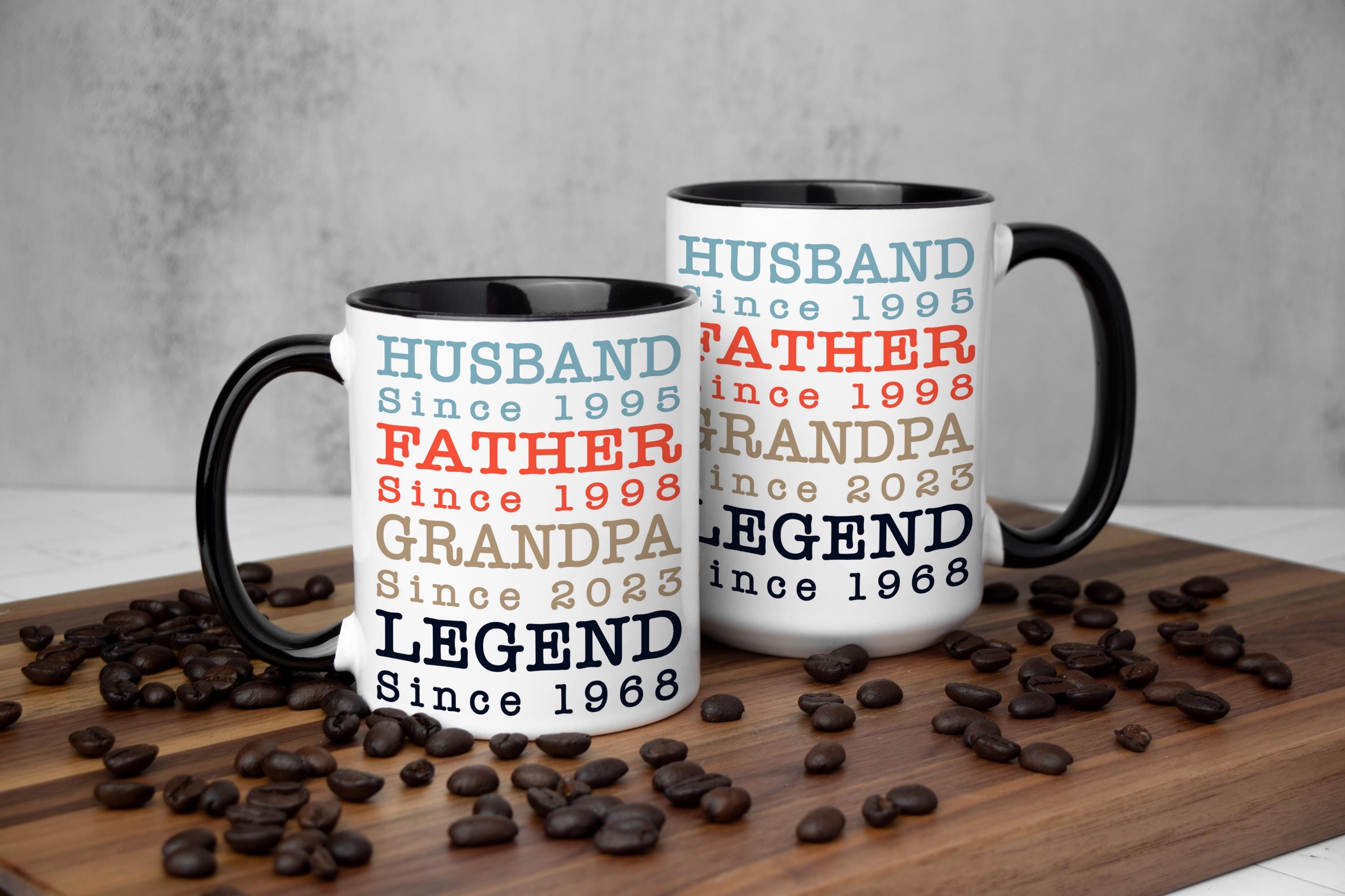 Personalized Husband, Father, Grandpa, Legend Mug, Custom Mug for Dads, Father's Day Gift Mug, Custom Coffee Mug for Him, Gift for Him