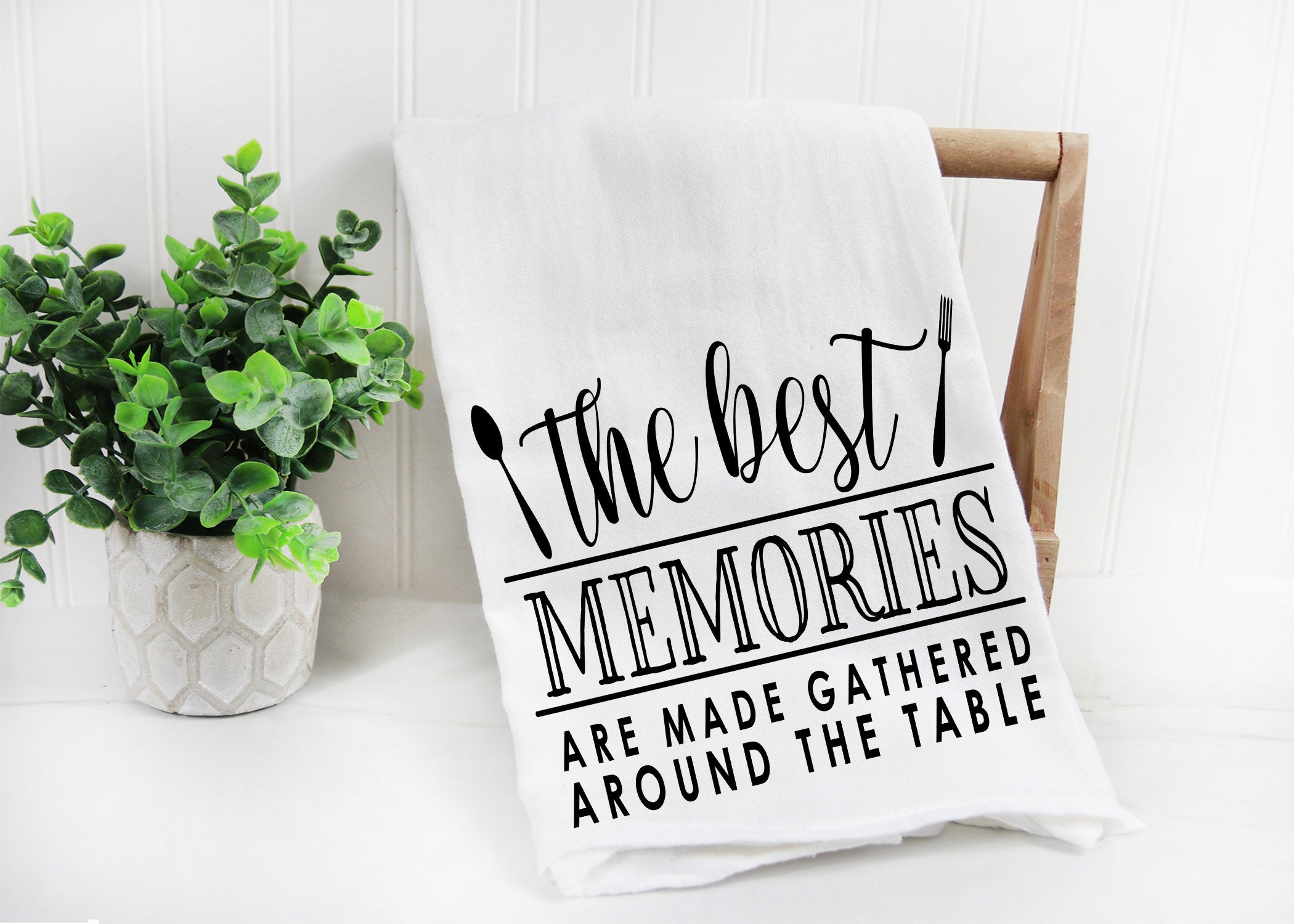 Tea Towel The Best Memories Kitchen Towel, Funny Kitchen Towel, Dish Towels, Hanging Kitchen Towels, Hand Towel, Tea towel Gift for mom