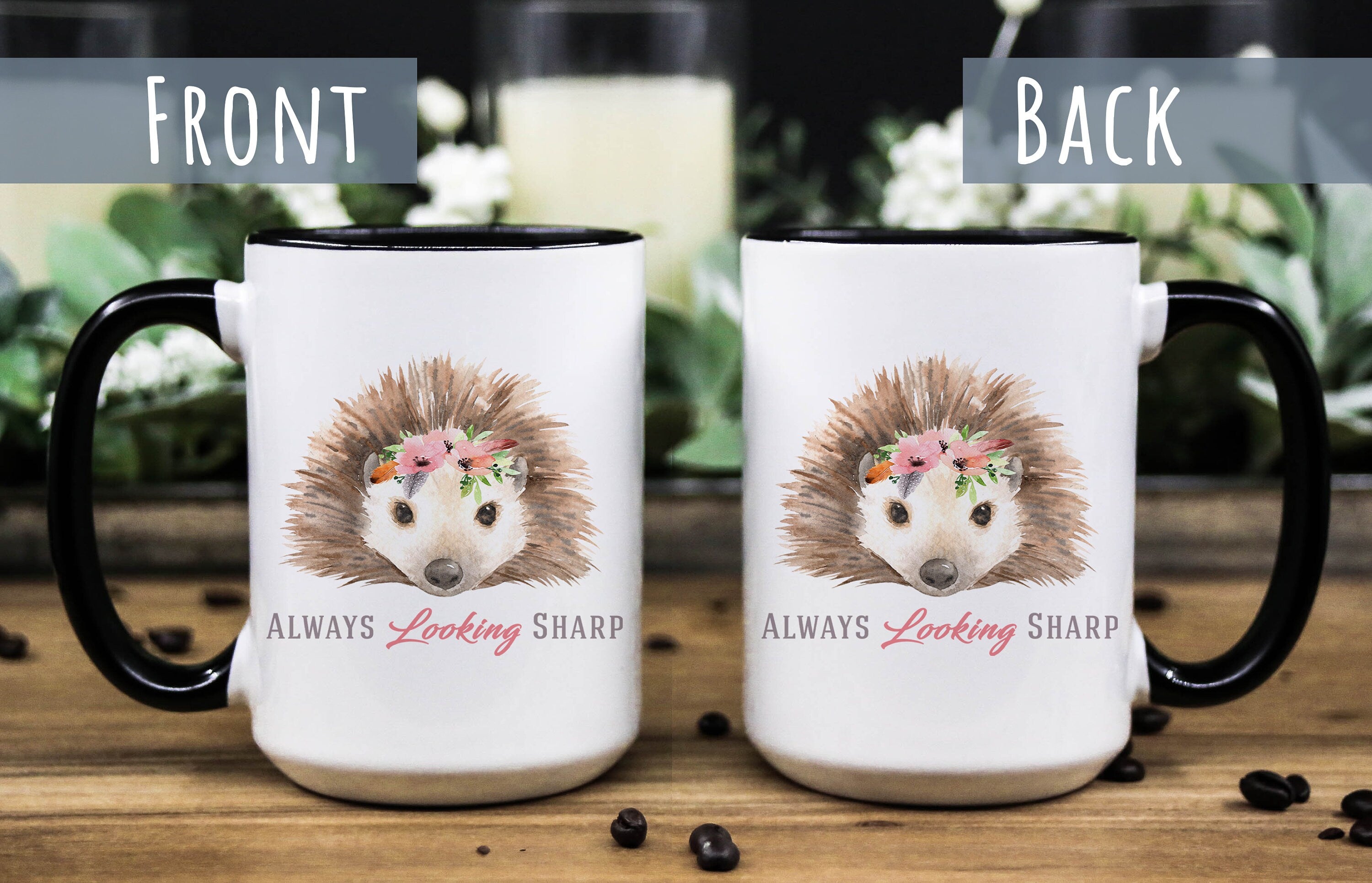 Funny Porcupine Coffee Mug: "Always Looking Sharp" Animal Humor
