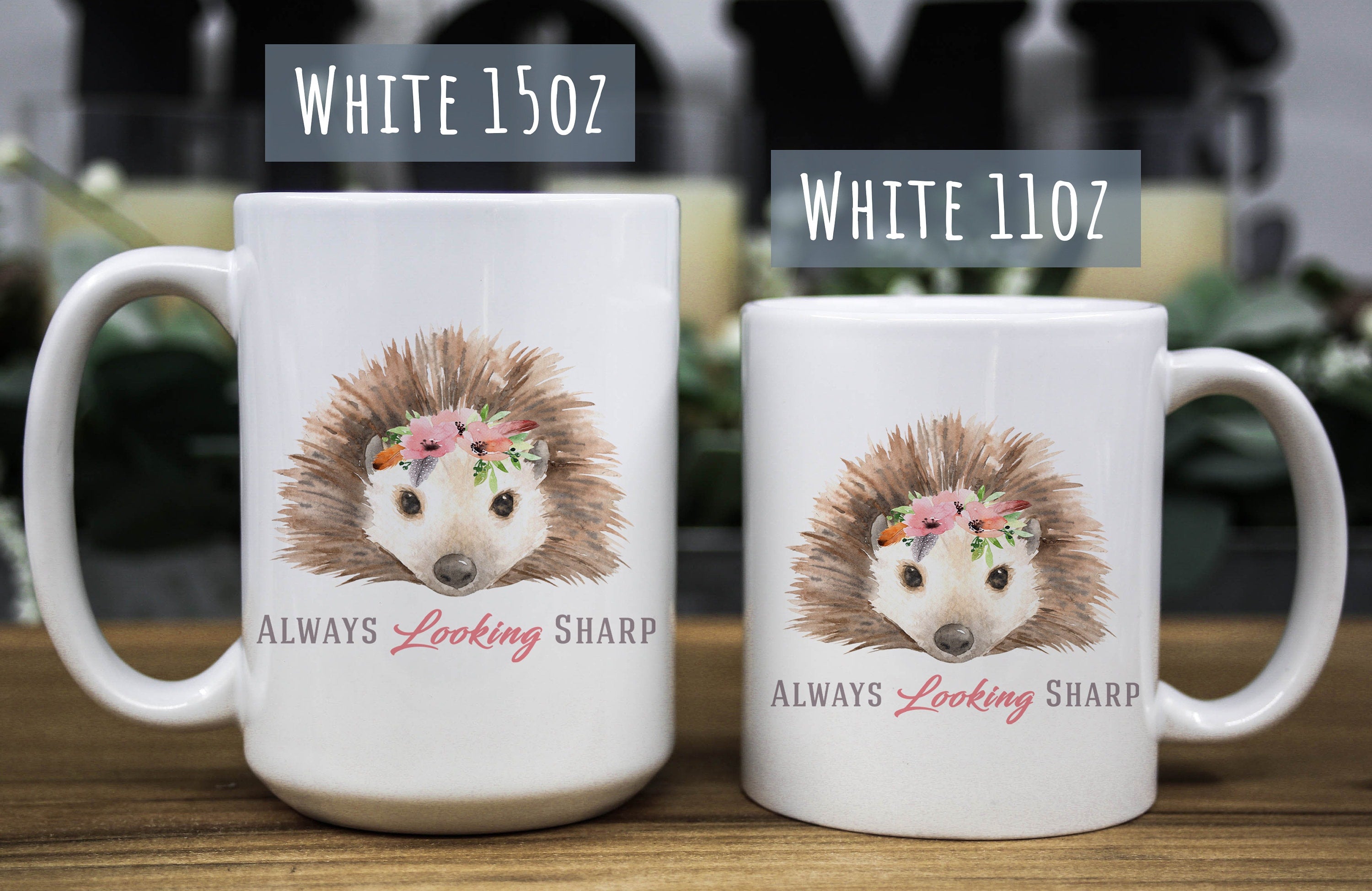 Funny Porcupine Coffee Mug: "Always Looking Sharp" Animal Humor