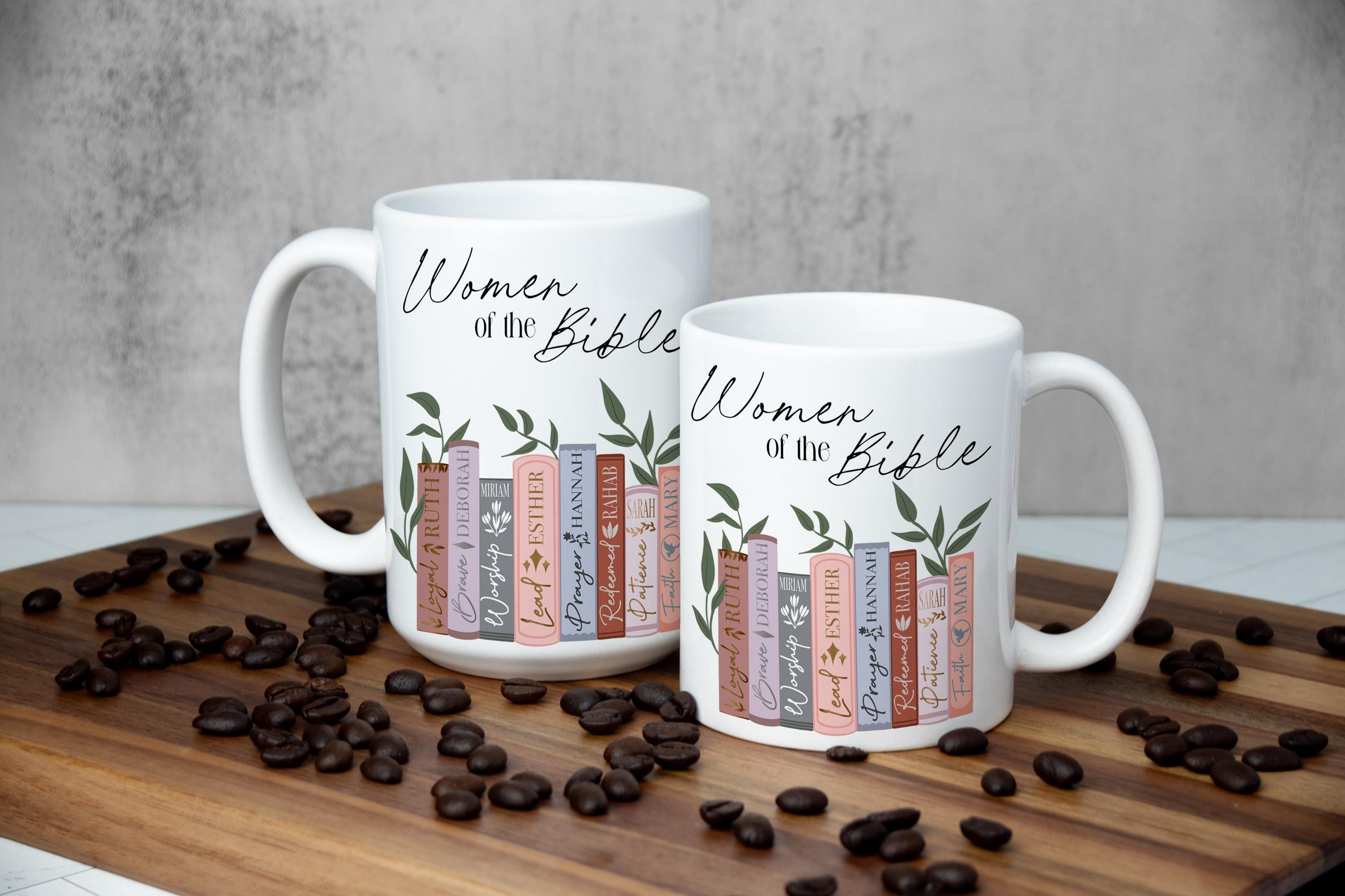 Women of the bible Coffee mug, Christian Coffee Mug for Women, Christian gift mug, Bible Gift Mug, Religious Friend Gift, Daughter gift mug