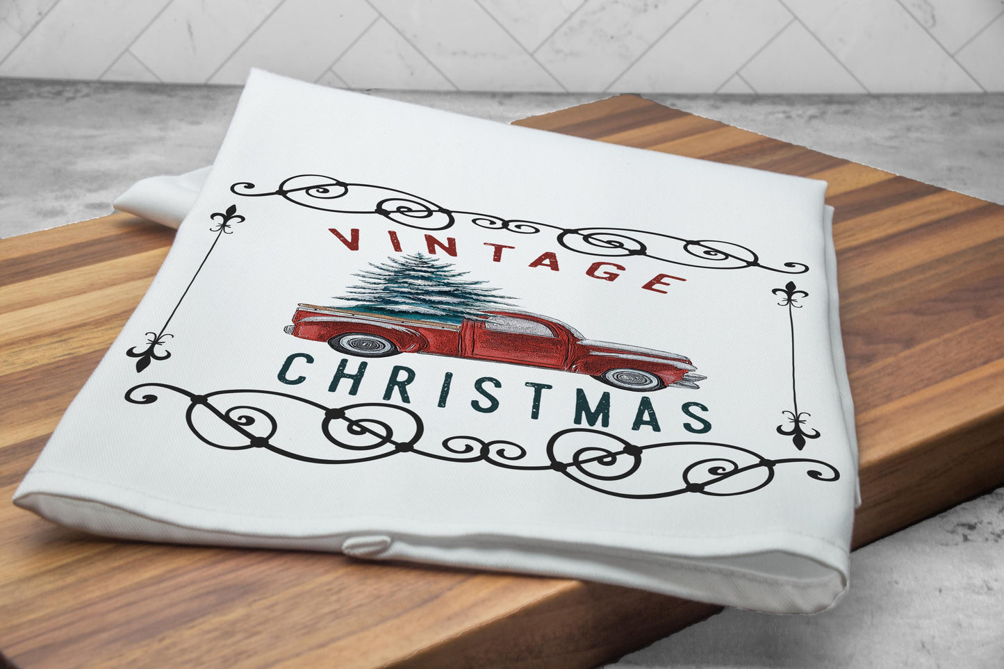 This Home Believes Tea Towel, Christmas Kitchen Towel, Christian Kitchen Towel, Christmas Dish Towel, Christmas Gift, Tea Towel Gift