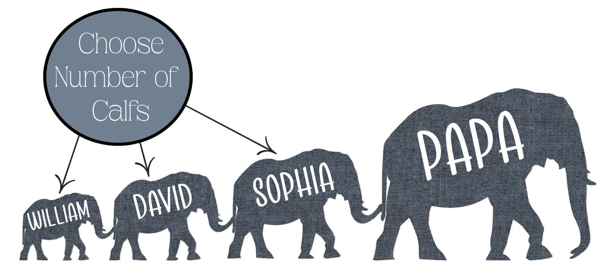 Personalized Papa Mug with Kids, Giftbox included, Custom Father's Day Gift with elephant design, Ceramic Coffee Cup, Size and color options