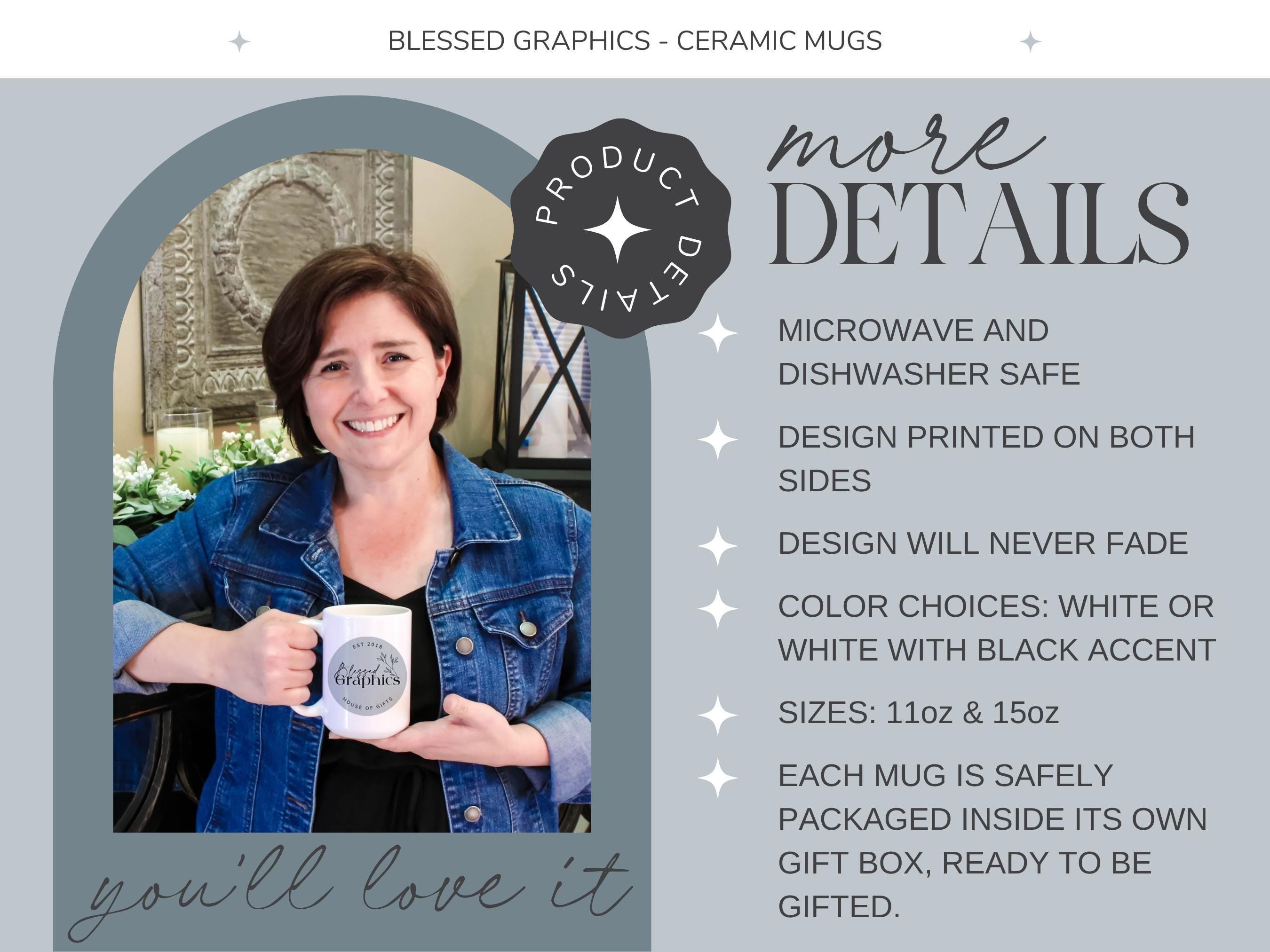 Personalized Greenery Mug: Striped Foliage Design, Multiple Sizes & Colors Available (Gift Box Included)